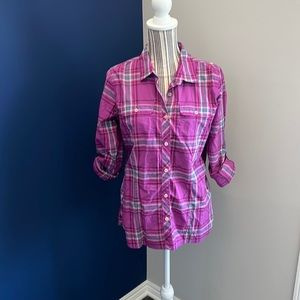 The North Face Women’s Plaid Button Down Top - Size Large